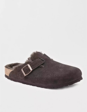 Chaussures Casual American Eagle Boston Shearling Clog Marron Foncé Homme | IJW-39232471